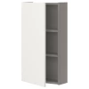 Настенный шкаф для ванной комнаты - ENHET IKEA/ ЭНХЕТ ИКЕА, 40x15x75 см, белый/серый