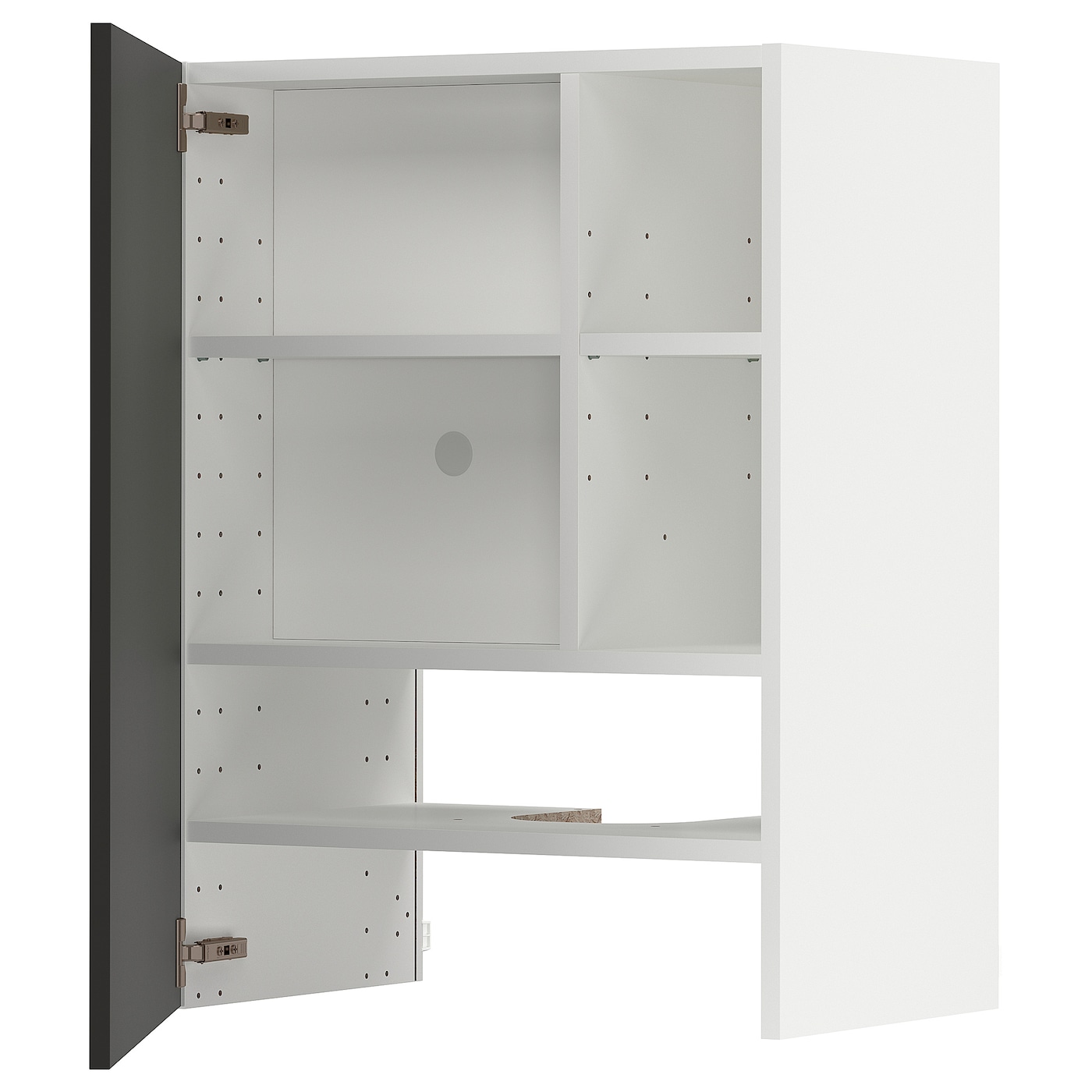Шкаф под вытяжку -  METOD  IKEA/  МЕТОД ИКЕА, 60х80 см, белый/черный