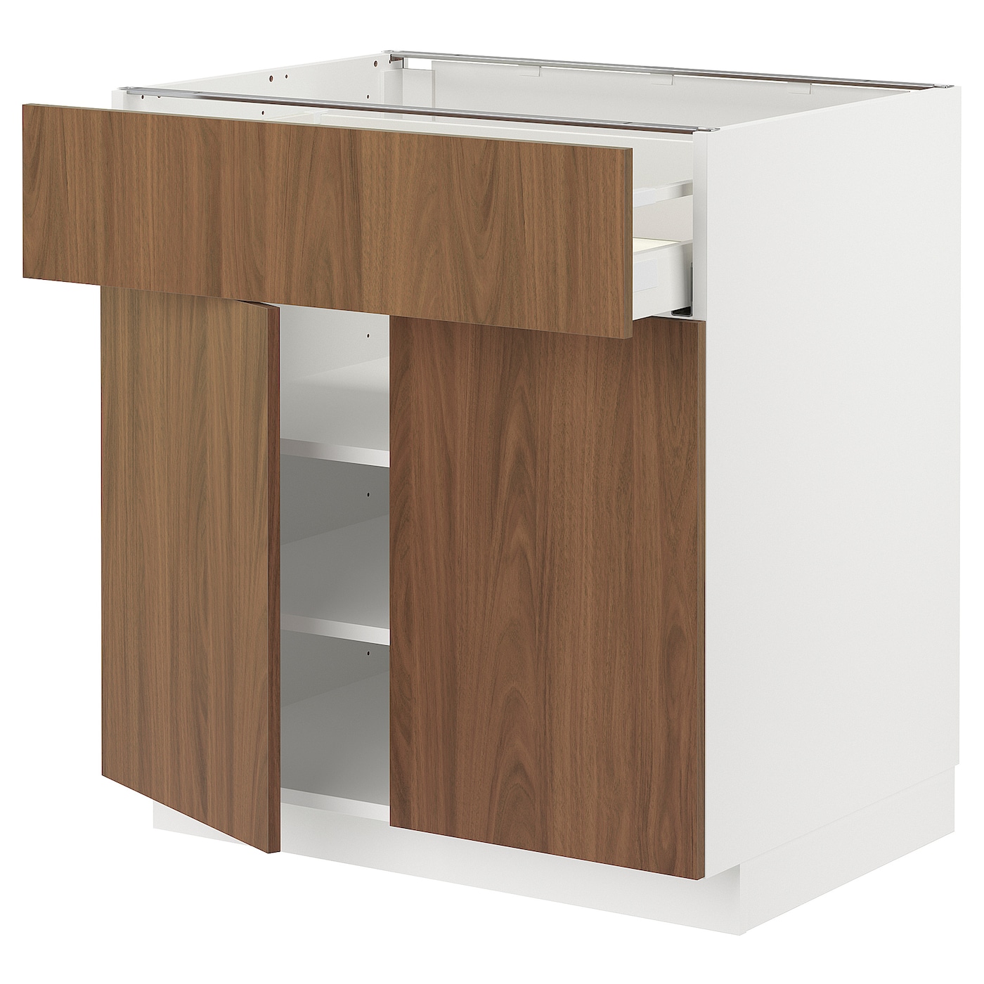 Напольный шкаф - METOD / MAXIMERA IKEA/ МЕТОД/ МАКСИМЕРА ИКЕА,  60х80 см, белый/коричневый