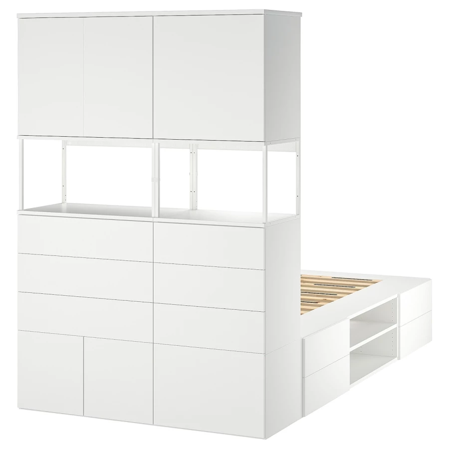 Комплект мебели д/спальни  - IKEA PLATSA, 43x244x140см, белый, ПЛАТСА ИКЕА (изображение №2)