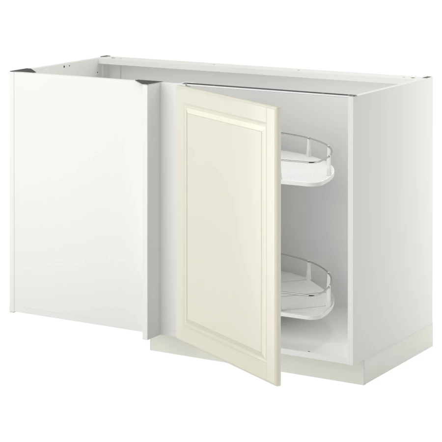 Напольный кухонный шкаф  - IKEA METOD, 88x67,5x127,5см, белый/светло-бежевый, МЕТОД ИКЕА (изображение №1)
