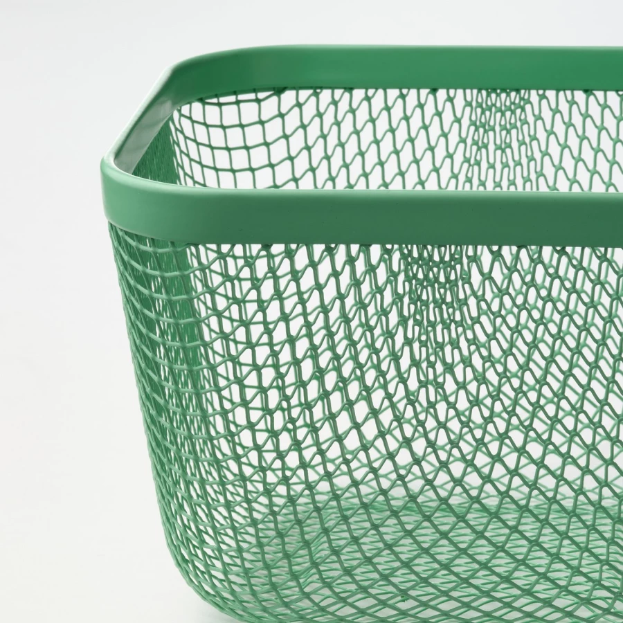 Корзина для продуктов IKEA 365+/ ИКЕА  365+, 14х14х10 см, желтый/зеленый (изображение №6)