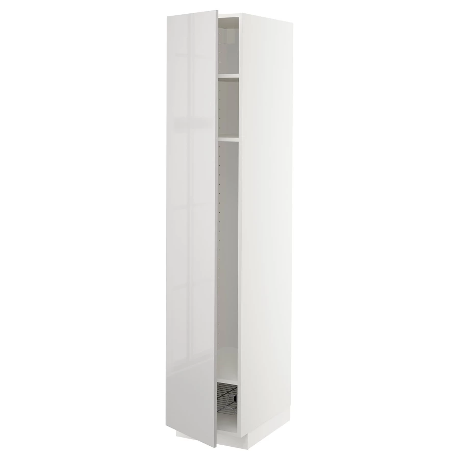 Шкаф для встроенной техники - IKEA METOD, 208x62x40см, белый, МЕТОД  ИКЕА (изображение №1)