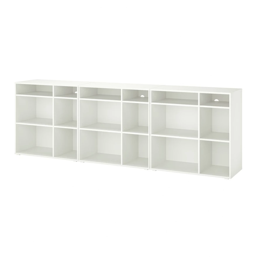 Открытый шкаф - VIHALS IKEA/ВИХАЛС ИКЕА, 37х90х286 см, белый (изображение №1)