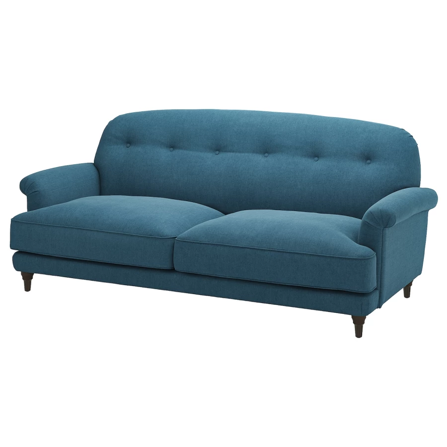 3-местный диван - IKEA ESSEBODA, 94x96x222см, синий, ЭССЕБОДА ИКЕА (изображение №1)