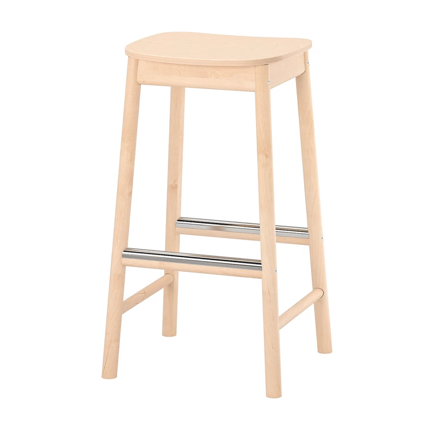 Барный стул - IKEA  RÖNNINGE/RONNINGE /РЁННИНГЕ  ИКЕА, 39х44х75 см ,  береза (изображение №1)