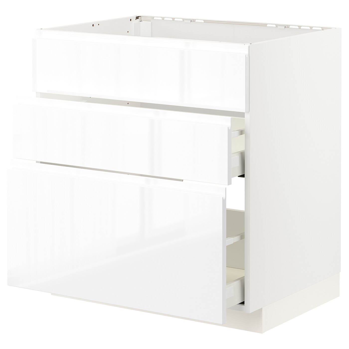Напольный шкаф - IKEA METOD MAXIMERA, 80x62см, белый, МЕТОД МАКСИМЕРА ИКЕА
