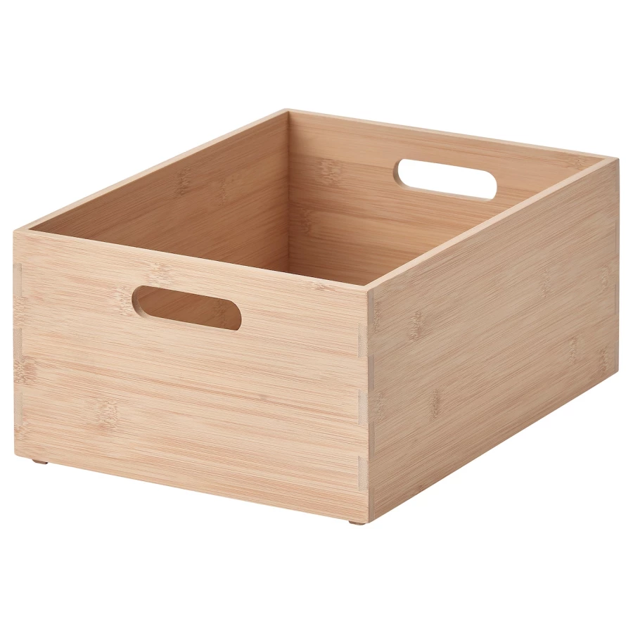 Ящик для хранения - IKEA UPPDATERA/УППДАТЕРА ИКЕА, 24x32x15 см, коричневый (изображение №1)