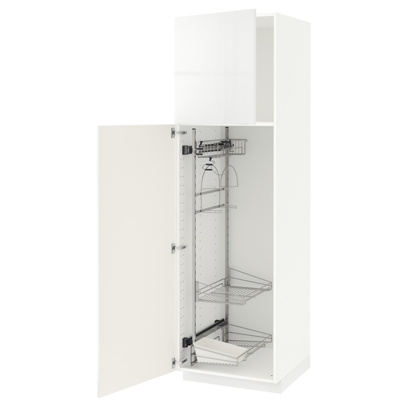 Шкаф для встроенной техники - IKEA METOD, 208x62x60см, белый, МЕТОД ИКЕА