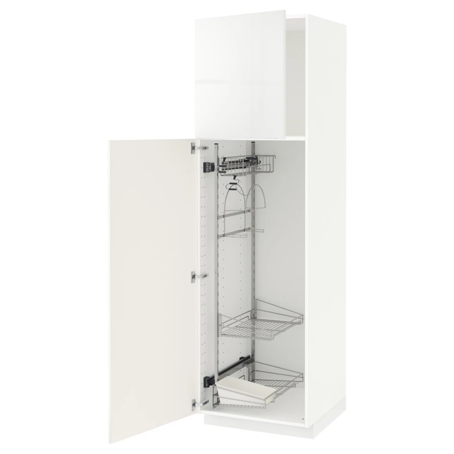 Шкаф для встроенной техники - IKEA METOD, 208x62x60см, белый, МЕТОД ИКЕА (изображение №1)