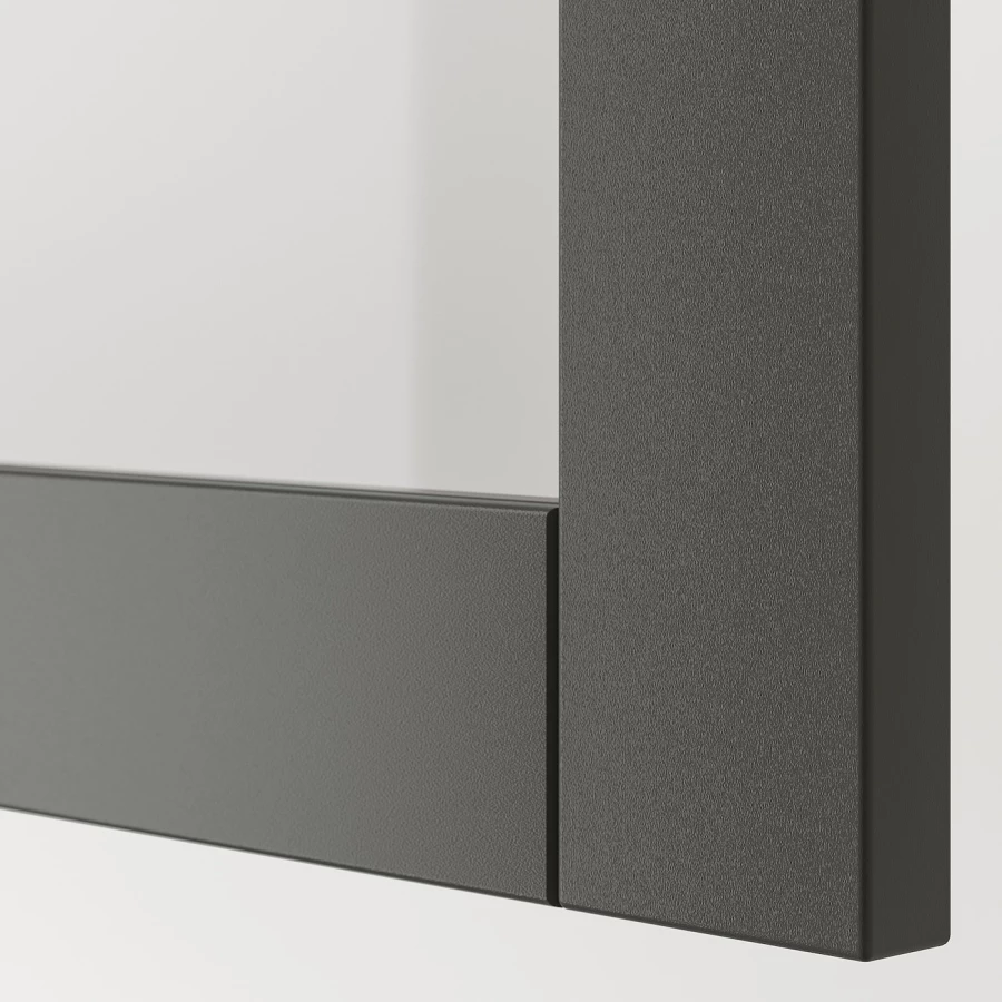 Стеклянная дверца - SINDVIK IKEA/ СИНДВИК ИКЕА,  60x38 см, серый (изображение №3)