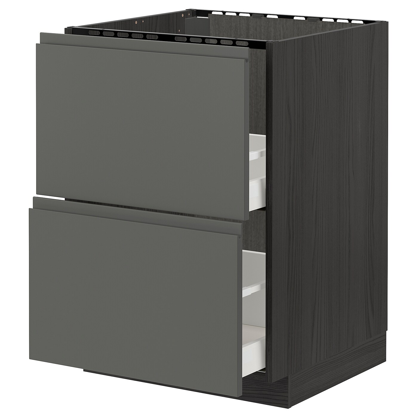 Напольный шкаф - METOD / MAXIMERA IKEA/ МЕТОД/ МАКСИМЕРА ИКЕА,  60х60 см, темно-серый