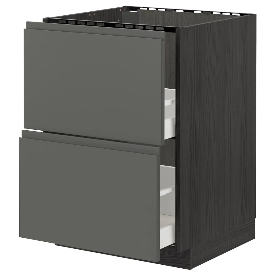 Напольный шкаф - METOD / MAXIMERA IKEA/ МЕТОД/ МАКСИМЕРА ИКЕА,  60х60 см, темно-серый (изображение №1)