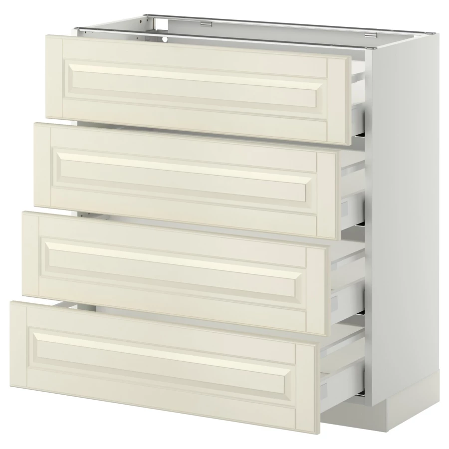 Напольный кухонный шкаф  - IKEA METOD MAXIMERA, 88x39,5x80см, белый/светло-бежевый, МЕТОД МАКСИМЕРА ИКЕА (изображение №1)
