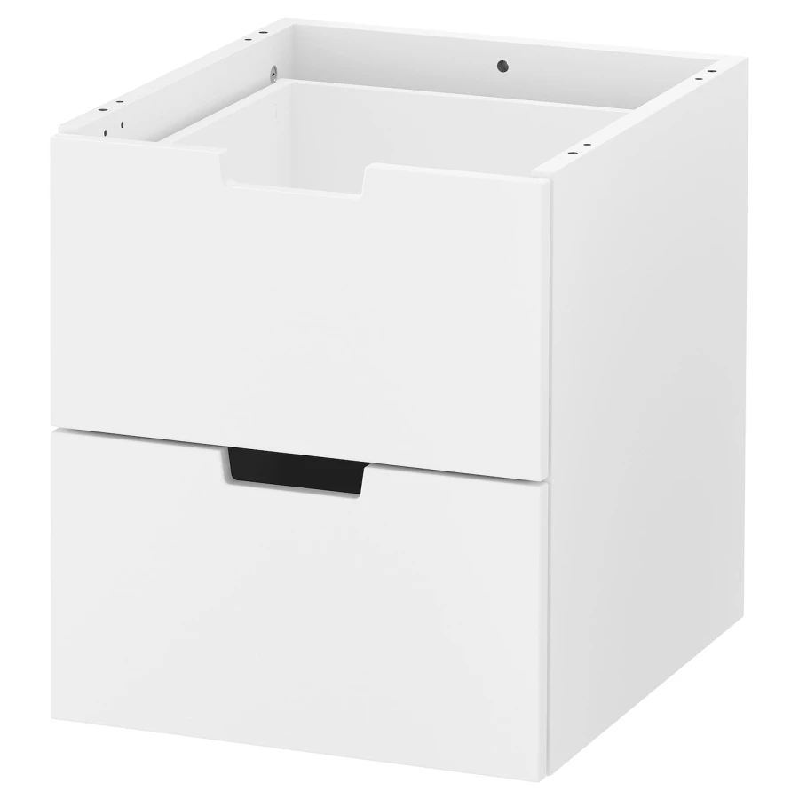 Модульный комод - IKEA NORDLI/НОРДЛИ ИКЕА, 45х47х40 см, белый (изображение №1)