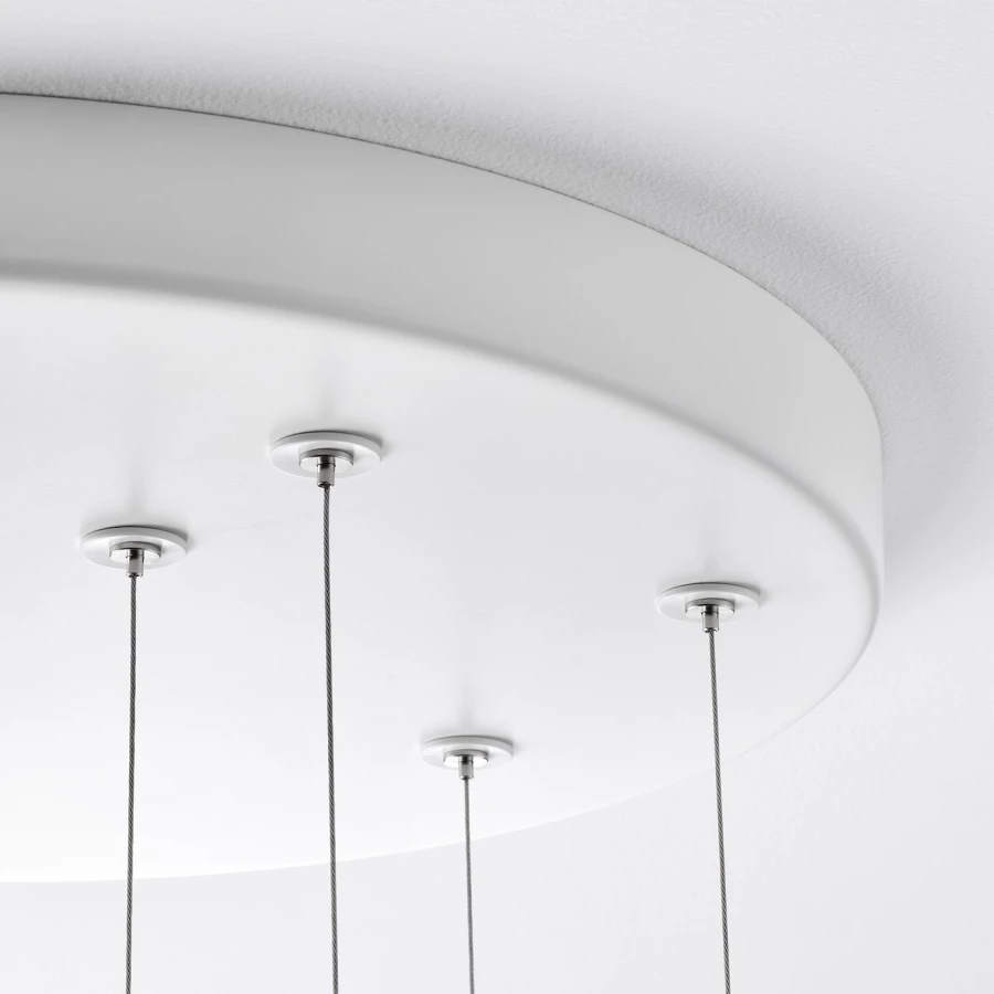 Подвесной светильник - VARMBLIXT IKEA / ВАРМБЛИКСТ ИКЕА, 46 см, белый (изображение №8)