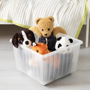 Второе фото. Ящик для хранения на колесиках - VESSLA IKEA/ ВЕССЛА ИКЕА, 39х39 см, белый