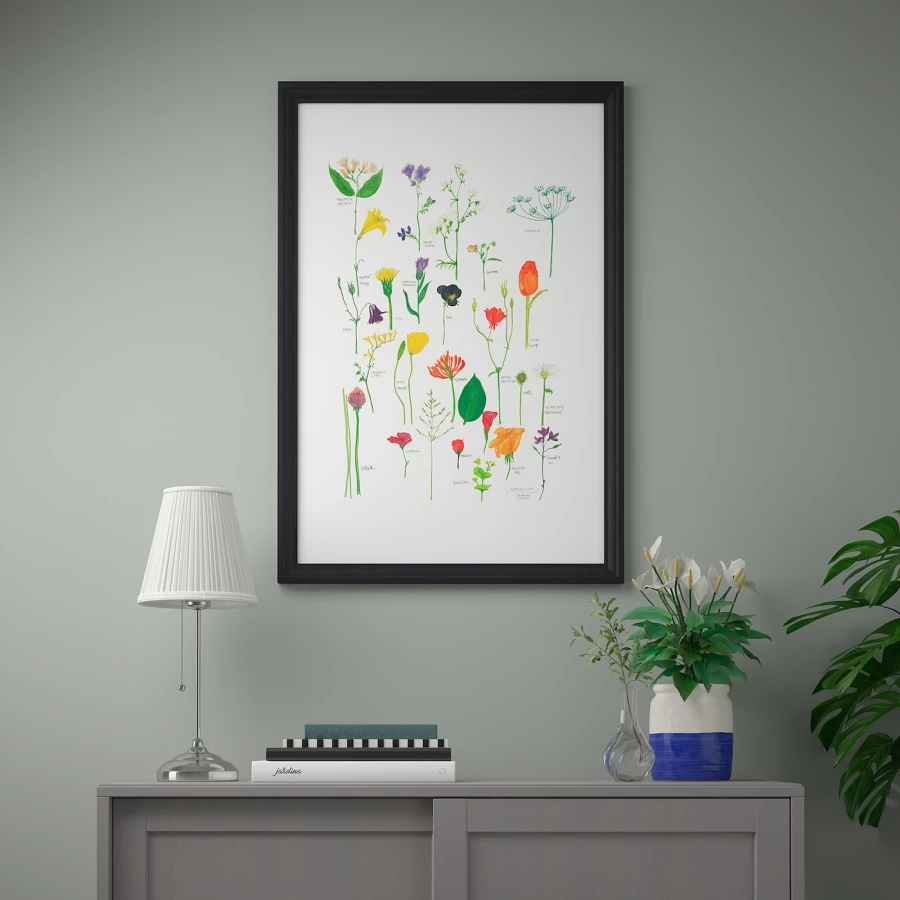 Постер - IKEA BILD, 61х91 см, «Цветущие цветы», БИЛЬД ИКЕА (изображение №2)