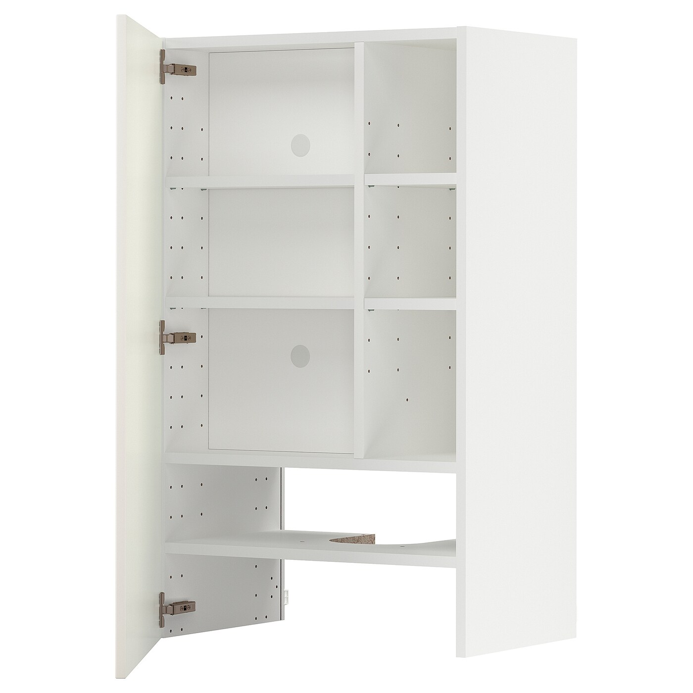 Навесной шкаф с полкой - METOD IKEA/ МЕТОД ИКЕА, 60х100 см, белый/светло-бежевый