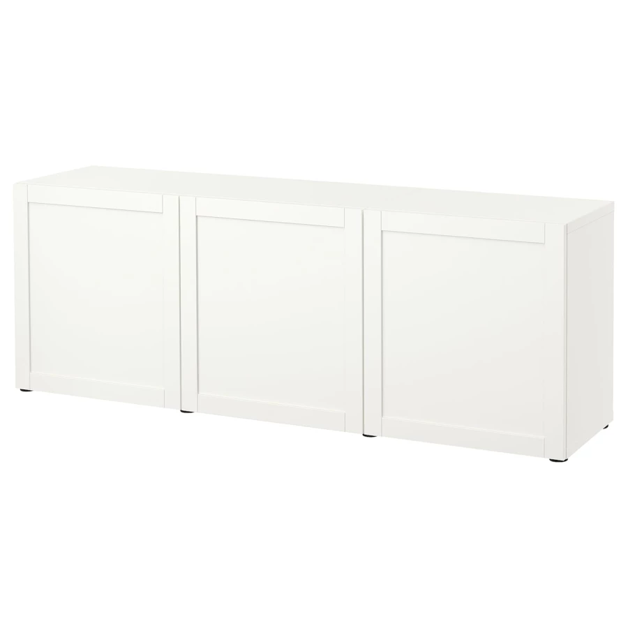 Комбинация для хранения - IKEA BESTÅ/BESTA/ БЕСТА/БЕСТОИКЕА, 180x42x65 см, белый (изображение №1)