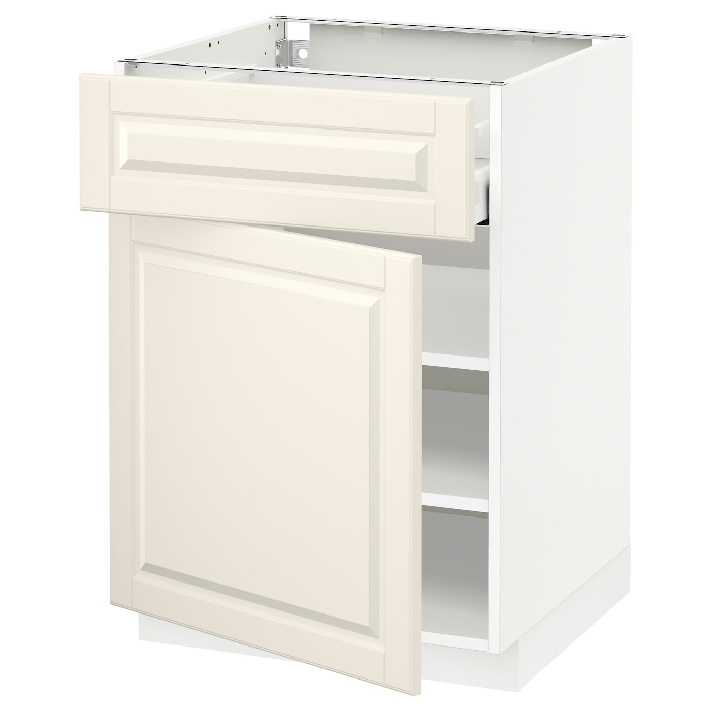 Напольный кухонный шкаф  - IKEA METOD MAXIMERA, 88x62x60см, белый/светло-бежевый, МЕТОД МАКСИМЕРА ИКЕА