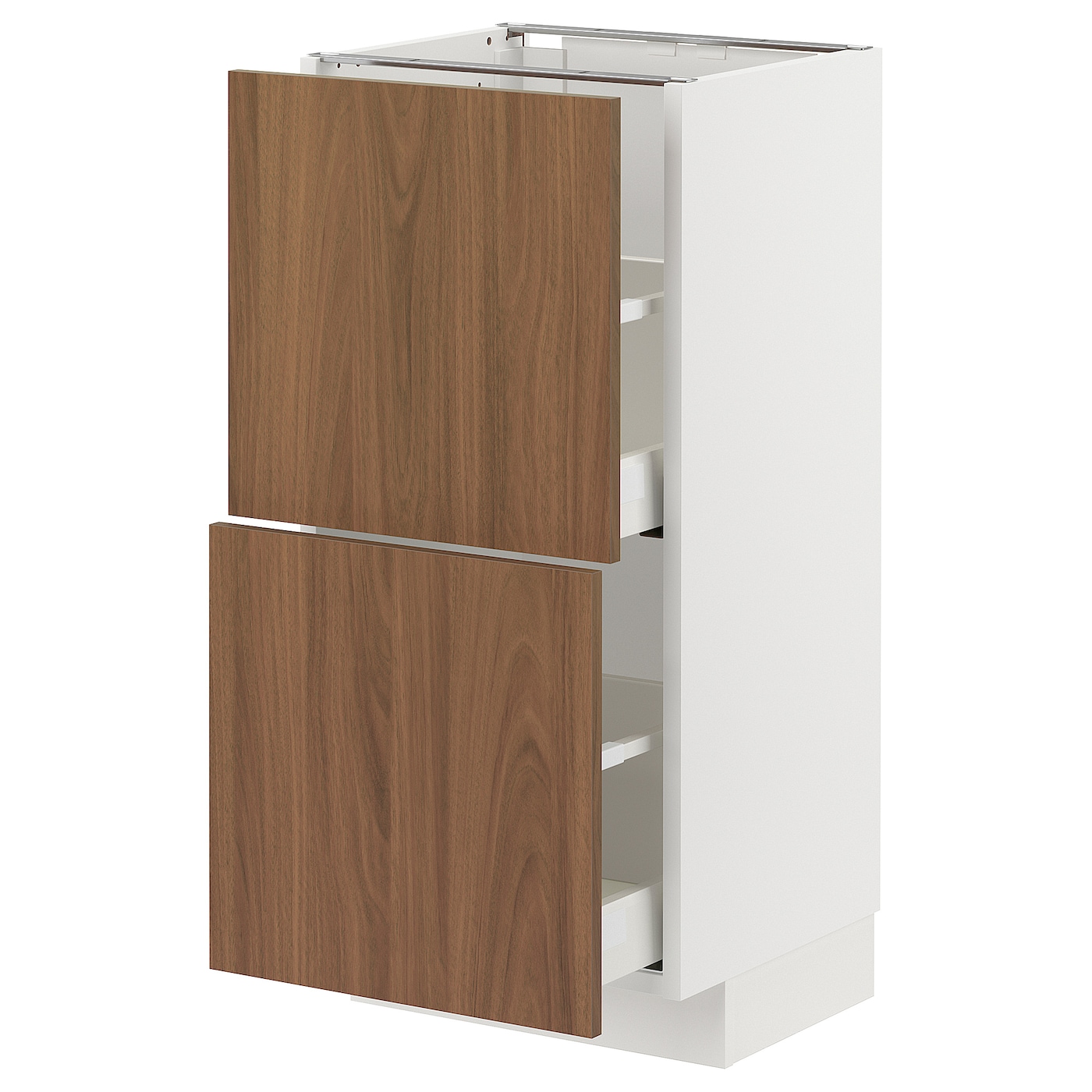Напольный шкаф - METOD / MAXIMERA IKEA/ МЕТОД/ МАКСИМЕРА ИКЕА,  40х37 см, белый/коричневый