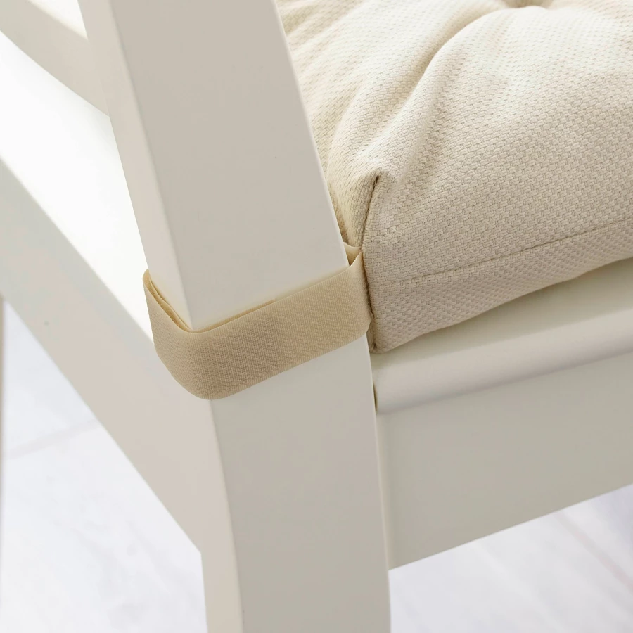 Подушка на стул - MALINDA IKEA/ МАЛИНДА  ИКЕА, 38 см, белый (изображение №3)