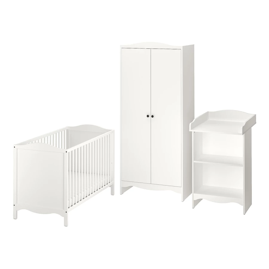Комплект детской мебели - IKEA SMÅGÖRA/SMAGORA, 120x60см, белый, СМОГЁРА ИКЕА (изображение №1)