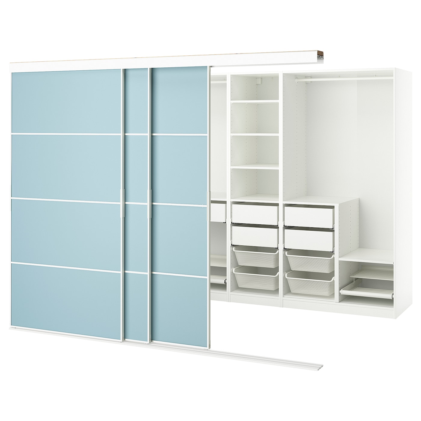 Шкаф - SKYTTA / PAX IKEA/ СКИТТА / ПАКС  ИКЕА, 204х276  см, белый