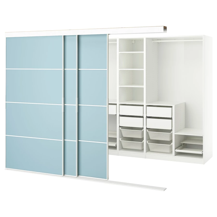 Шкаф - SKYTTA / PAX IKEA/ СКИТТА / ПАКС  ИКЕА, 204х276  см, белый (изображение №1)