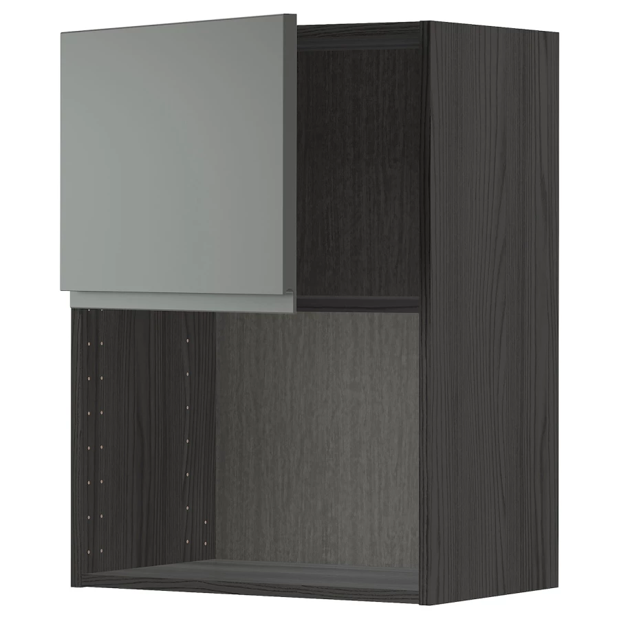 Навесной шкаф  - METOD  IKEA/  МЕТОД ИКЕА, 80х60 см, черный/серый (изображение №1)