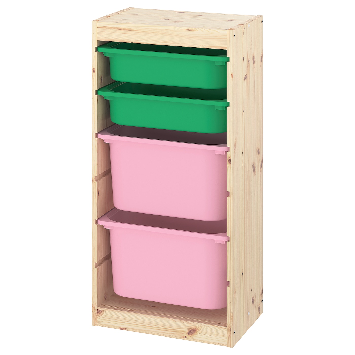 Стеллаж - TROFAST IKEA/  ТРУФАСТ ИКЕА,  91х44 см, белый/зеленый/розовый