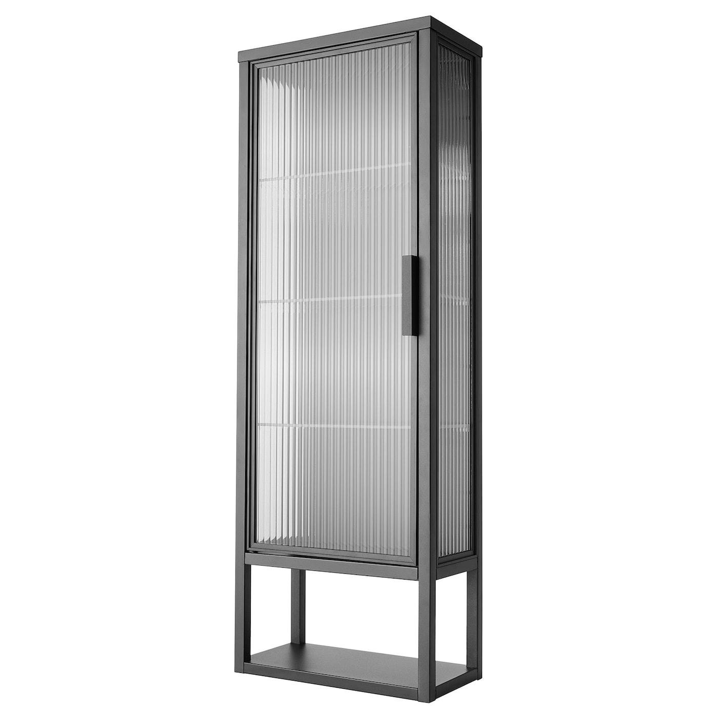Навесной шкаф - MOSSJÖN / MOSSJОN IKEA/ МОССДЖОН  ИКЕА, 36x18x102 см, черный