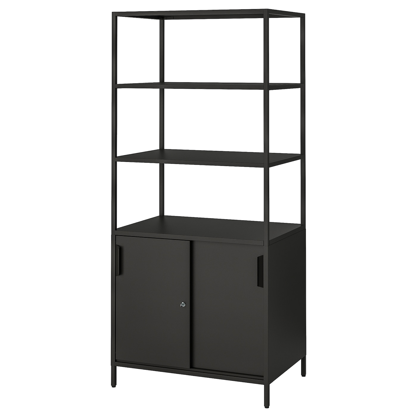 Шкаф - TROTTEN IKEA/ ТРОТТЕН ИКЕА,  180х80 см, черный