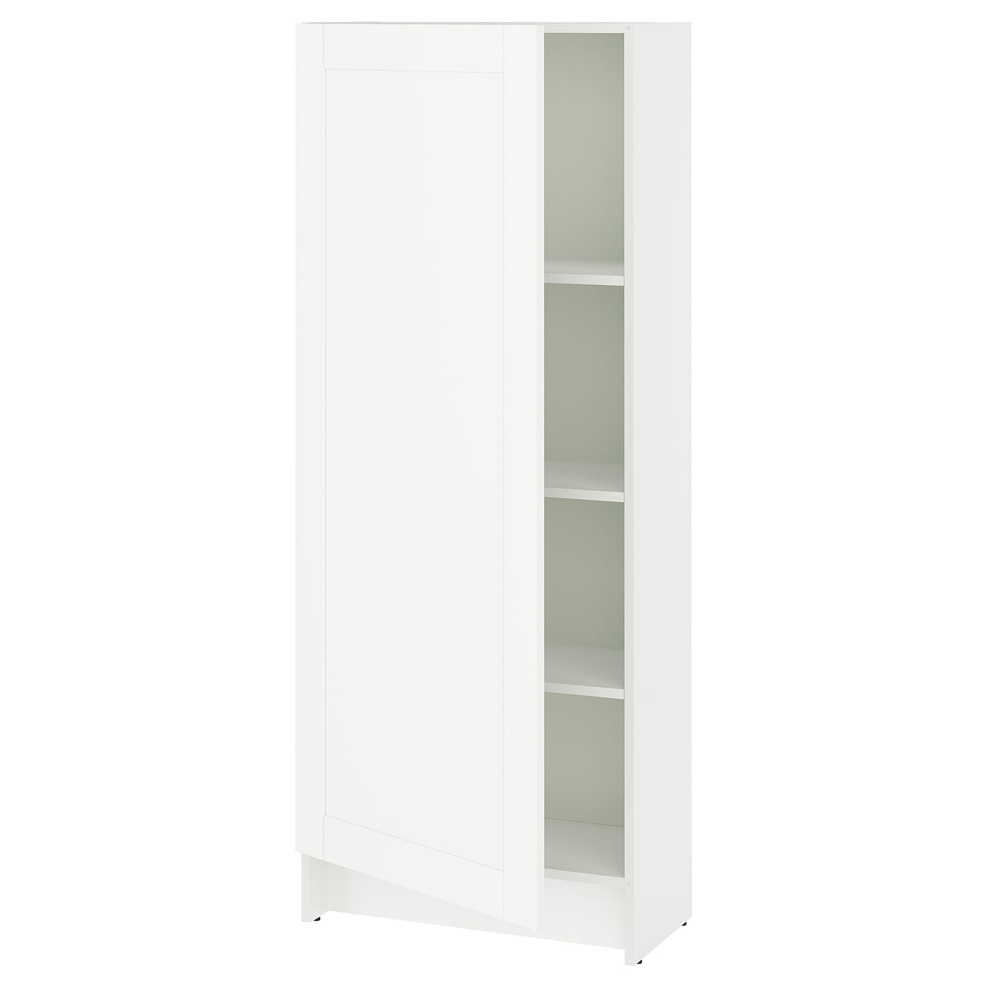 Высокий напольный шкаф - IKEA KNOXHULT/ИКЕА КНОКСХУЛЬТ, 153 см х 60 см х 31 см, белый