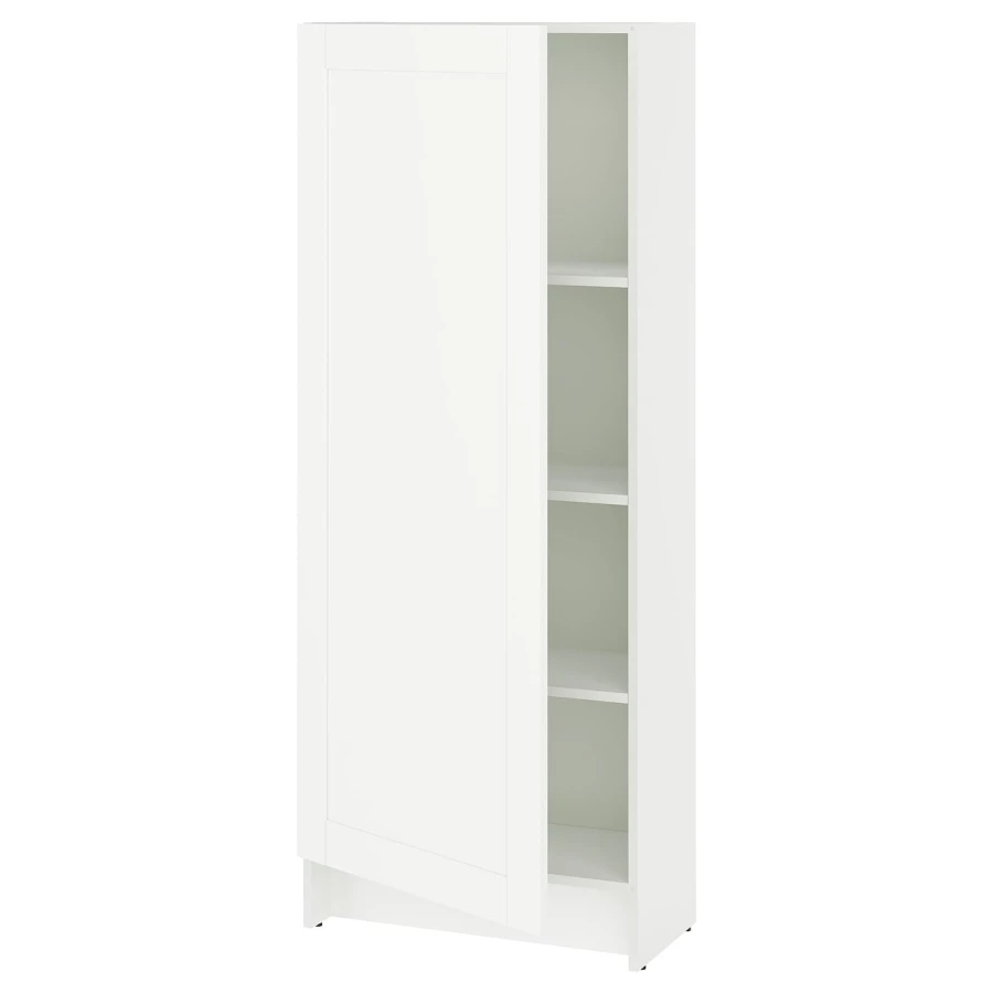 Высокий напольный шкаф - IKEA KNOXHULT/ИКЕА КНОКСХУЛЬТ, 153 см х 60 см х 31 см, белый (изображение №1)