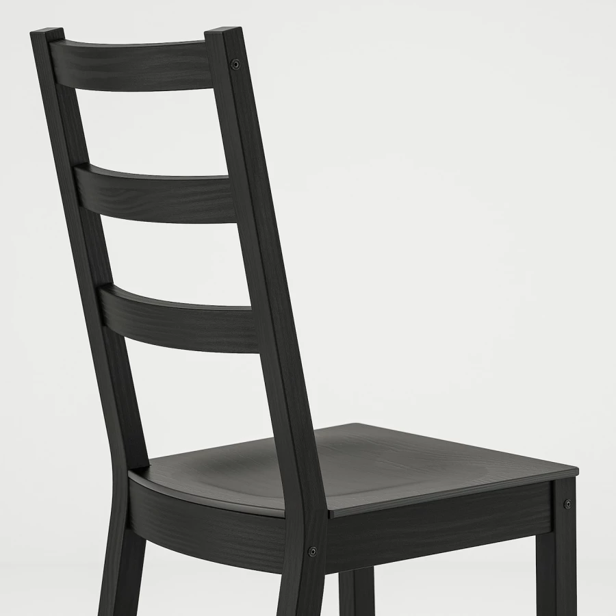 Стол и 4 стула - NORDVIKEN / NORDVIKEN IKEA/ НОРДВИКЕН  ИКЕА,  74/104x74 см, черный (изображение №6)