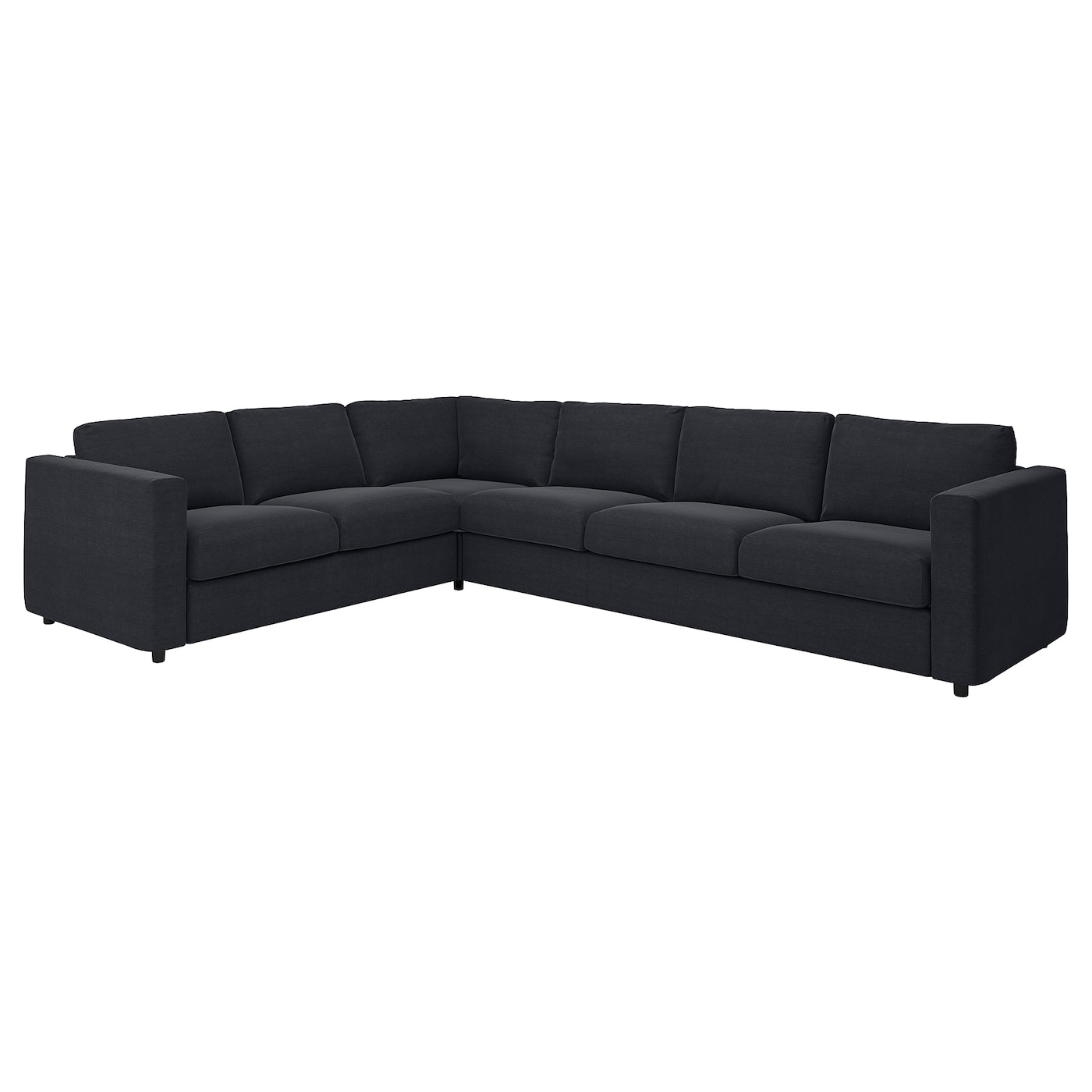 Чехол на угловой диван - IKEA VIMLE/ВИМЛЕ ИКЕА, черный