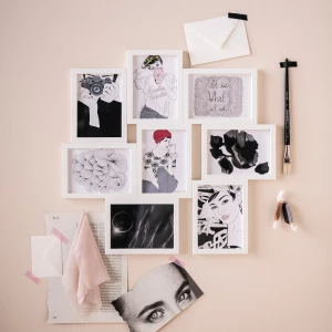 Второе фото. Рамка для коллажа - IKEA VÄXBO/VAXBO, 58х55 см, белый, ВЭКСБУ ИКЕА