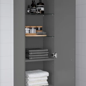 Высокий шкаф - GODMORGON  IKEA/ ГОДМОРГОН ИКЕА 192х40 см, коричневый