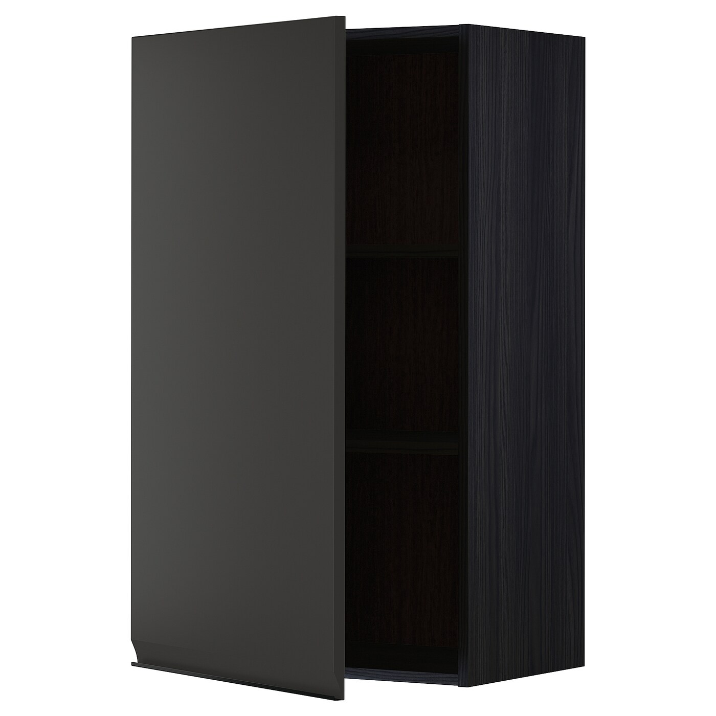 Навесной шкаф с полкой - METOD IKEA/ МЕТОД ИКЕА, 100х60 см,черный