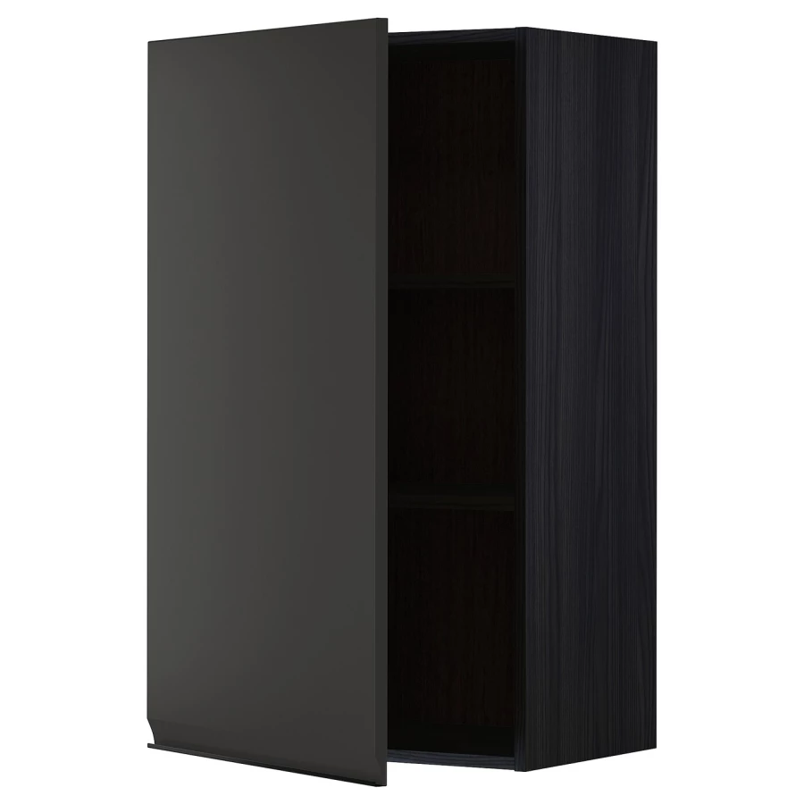 Навесной шкаф с полкой - METOD IKEA/ МЕТОД ИКЕА, 100х60 см,черный (изображение №1)