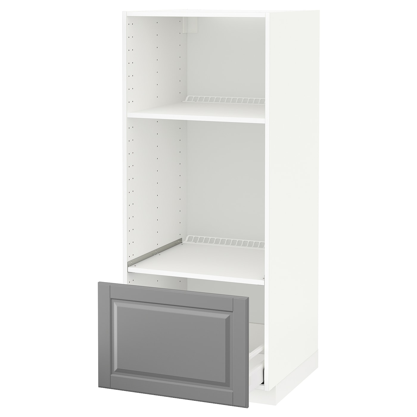 Напольный шкаф  - IKEA METOD MAXIMERA, 148x61,9x60см, белый/серый, МЕТОД МАКСИМЕРА ИКЕА