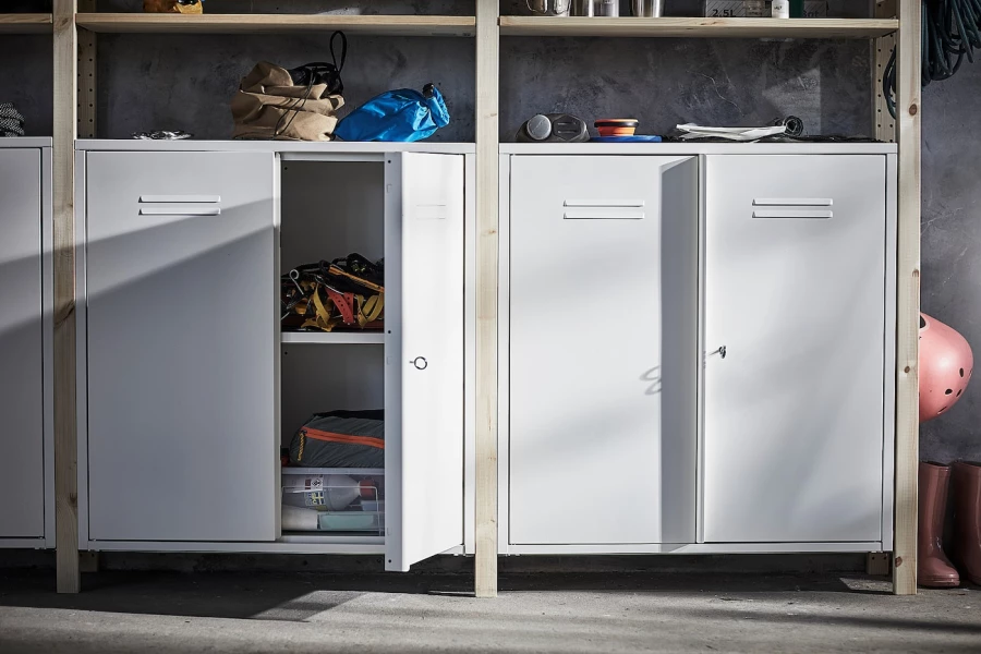 Комбинация для хранения - IKEA IVAR/ИВАР ИКЕА, 259х30х226 см, сосна/белый (изображение №3)