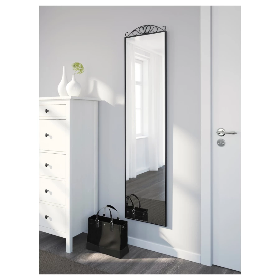 Зеркало - KARMSUND IKEA/ КАРМСУНД ИКЕА, 40х167 см, серый (изображение №4)