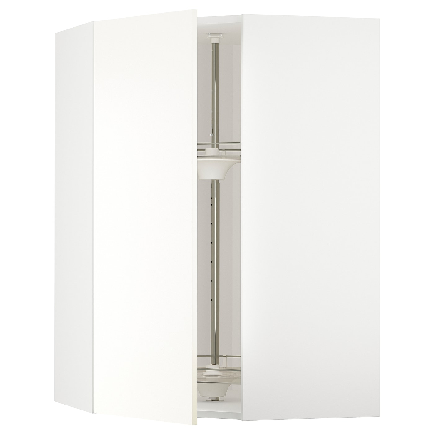 Угловой навесной шкаф с каруселью - METOD  IKEA/  МЕТОД ИКЕА, 100х68 см, белый