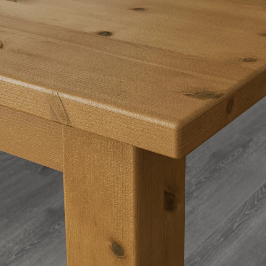 деревянный стол на кухню икеа