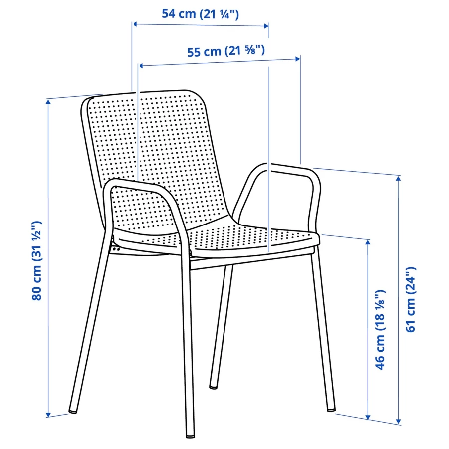 Складной комплект из стула и стола - TORPARÖ/TORPARО IKEA/ ТОРПАРЕ ИКЕА, 130 см, белый (изображение №5)