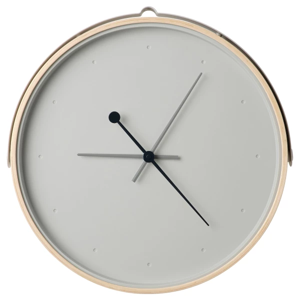 Настенные часы - IKEA ROTBLÖTA/ROTBLOTA/РОТБЛОТА ИКЕА, 42 см, белый