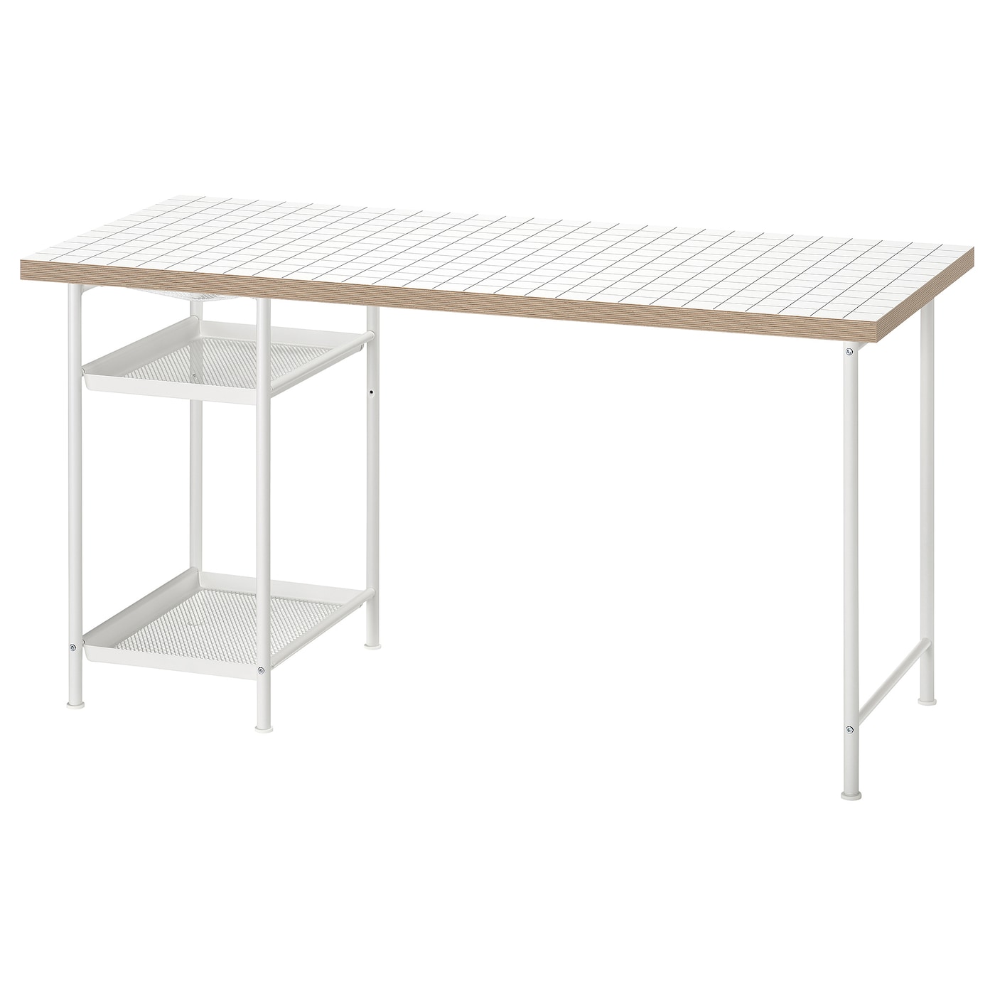 Письменный стол - IKEA LAGKAPTEN SPÄND/SPAND/СПЭНД ЛАГКАПТЕН ИКЕА, 140x60см, белый, антрацит